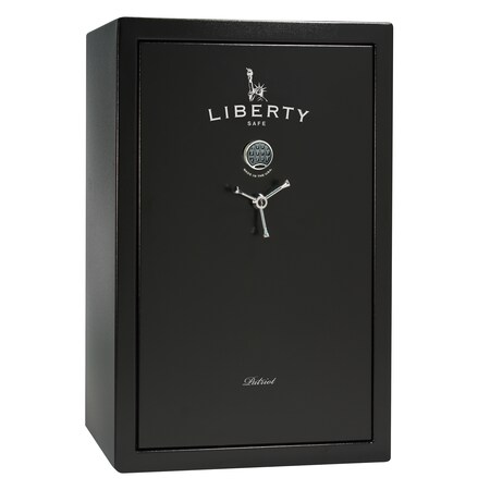 Liberty Safe Rifle & Gun Safe, Electronic Lock, 834 lbs, 75 minute Fire Rating, 64 Long Guns PS64-BKPG-75E